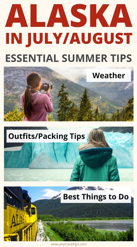 What To Wear To Alaska, Alaskan Cruise Packing List July, Things To Do In Alaska In Summer, Alaska Summer Vacation, Alaska Summer Packing List, Alaskan Cruise Outfits July, Summer In Alaska Outfits, How To Pack For Alaska In August, Alaska In August What To Wear