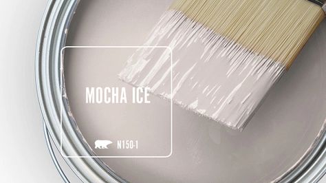 MOCHA ICE N150-1 | Behr Paint Colors Light Truffle Behr Paint, Solemn Silence Behr Paint, Behr Kitchen Wall Colors, Laundry Room Paint Colors Behr, Behr Warm Neutral Paint Colors, Mocha Paint Colors, Brown Grey Paint Color, Behr Paint Colors Grey, Brown Grey Paint