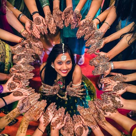 Bride with her friends poseing after her mehndi | best mehndi artist get quote - 8750702438 @mehandi_creation29 #mehandicreation… Mehendi Photoshoot, Wedding Photography India, Mehendi Photography, शादी की तस्वीरें, Indian Bride Photography Poses, Bridesmaid Photoshoot, Indian Wedding Poses, Bride Photos Poses, Indian Wedding Photography Couples