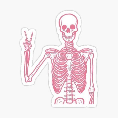 preppy pink skeleton sticker #sticker #pink #skeleton #preppy #sorority #college #aesthetic #pink Pink Anatomy Aesthetic, College Stickers Aesthetic, Cool Aesthetic Stickers, Preppy Stickers Pink, Pink Aesthetic Stickers Printable, Cute Preppy Stickers, Laptop Stickers Pink, Stickers To Print Out, Cool Stickers Aesthetic