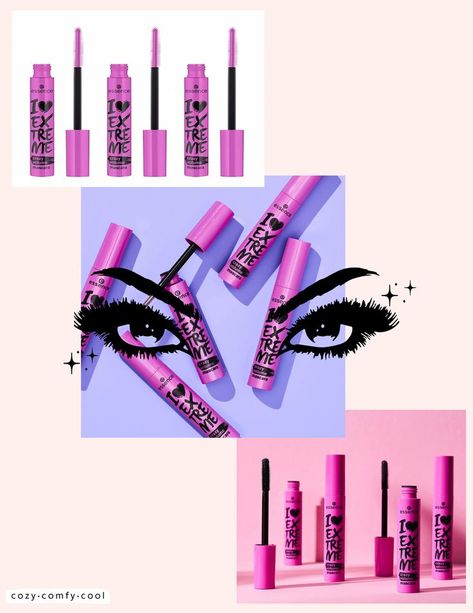 Essence | I Love Extreme Volume Mascara Crazy Volume (Pack of 3) | Paraben Free | Cruelty Free | Black #mascara #essence #viralmascara #ad #amazonfinds #beauty #tiktok I Heart Extreme Volume Mascara, Mascara Essence, Extreme Mascara, Beauty Tiktok, Mascara Review, Black Mascara, Volume Mascara, Paraben Free, Paraben Free Products