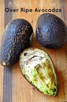 Wondering what to do with over ripe avocados? Here are a few creative ways to use over ripe avocados rather than throwing them in the trash! Ripe Avocado Recipes, Unripe Avocado, Recipes Chili, Avocado Recipes Healthy, Avocado Dessert, Pizza Food, Avocado Smoothie, Food Breakfast, Ripe Avocado