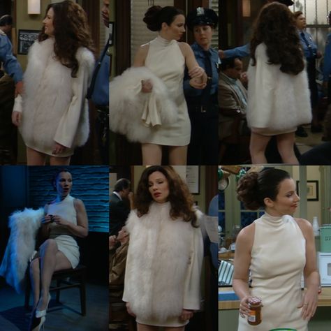 Comfortable Movie Outfit, The Nanny Outfits Fran Drescher, Fran Drescher Outfits The Nanny, Nana Fine Outfit, Franny The Nanny Outfits, Nanny Fran Outfits, 90s Tv Shows Outfits, Fran Drescher Outfits, Fran Outfits