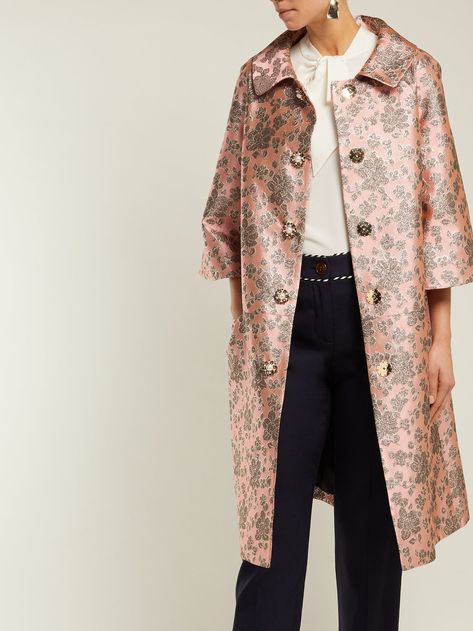 Floral Coat, Kimono Pattern, Poplin Dress, Silk Midi Dress, Cotton Blouses, New Fashion, Trench Coat, Coats Jackets, Mac