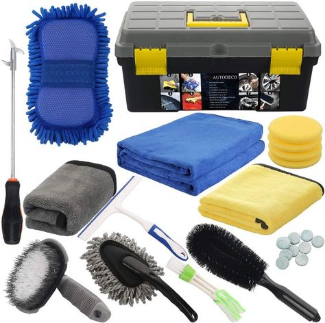 THE MOST COMPREHENSIVE TOOL: the car cleaning tools are made from fine material to be soft, sturdy and durable. The box can hold water, a piece of solid detergent can dissolve 4 liters of water, Can meet car washing anywhere.

SCOPE OF APPLICATION: Clean appearance of car, clean interior of car, cleanness of automobile tyre, car polished wax, cleanness of household kitchen, office cleaning, etc

CUSTOMER PROTECTION: If you have any questions, please contact us and we will deal with it immediatel Car Detailing Kit, Car Care Kit, Car Wash Mitt, Collapsible Bucket, Car Cleaning Kit, Clean Tires, Cleaning Tablets, Car Vacuum Cleaner, Care Kit