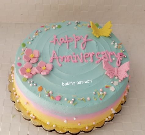 Small Anniversary Cake Designs, Cake For Parents Anniversary, Anniversary Cake Designs For Parents, Anniversary Cakes For Parents, Anniversary Cake For Parents, Small Anniversary Cake, Cute Anniversary Cake, Anniversary Cake Aesthetic, Simple Anniversary Cakes