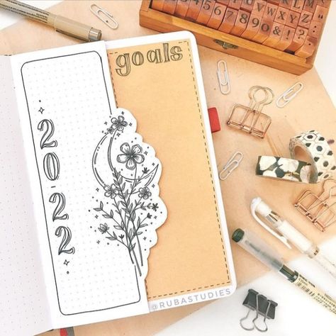 Bujo Cover Page Ideas New Year, Bujo Year Cover Page, New Year Cover Page, New Year Doodle Art, Bujo New Year Page, Journal First Page Ideas Aesthetic, Bujo New Year, Bujo First Page Ideas, Bujo Year Cover