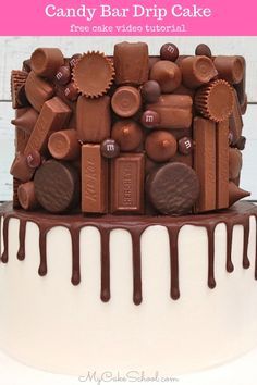 Chocolate Bar Cake Ideas, Candy Bar Cake Ideas, Candy Cake Ideas, Chocolate Candy Bar Cake, Candy Filled Cake, Chocolate Bar Cake, Cake Candy Decoration, Chocolate Bar Cakes, Chocolate Lovers Cake