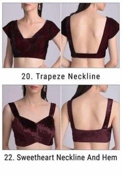 Trendy Blouse Designs 2023, Front Blouse Designs Latest Neckline, Sweetheart Neckline Blouse, Round Neckline Blouse, Front Blouse Designs, Princess Cut Blouse Design, Lehenga Ideas, Mouse Drawings, Saree Jacket