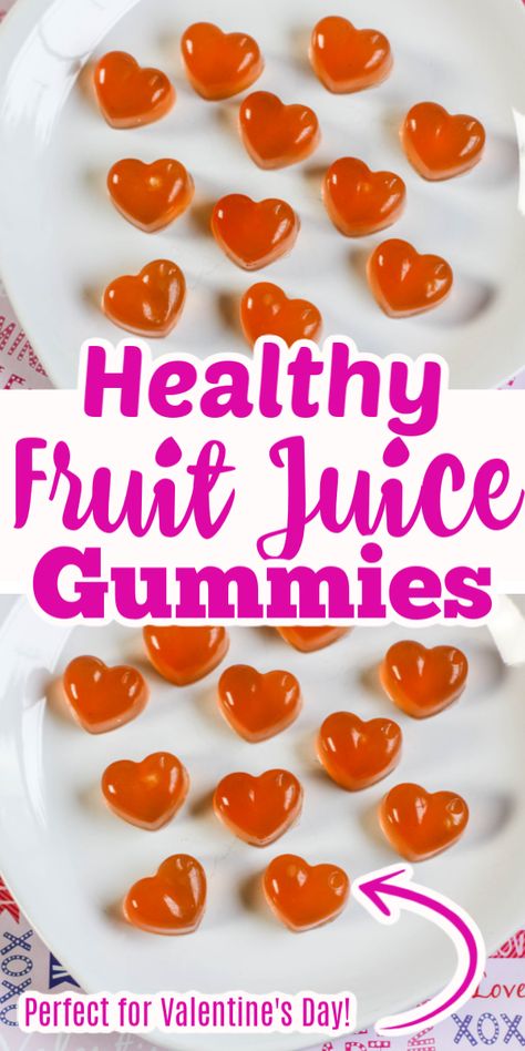 How To Make Gummies, Healthy Fruit Juice, Juice Gummies, Gummy Snacks, Healthy Gummies, Homemade Fruit Snacks, Gelatin Powder, Homemade Gummies, Gummies Recipe