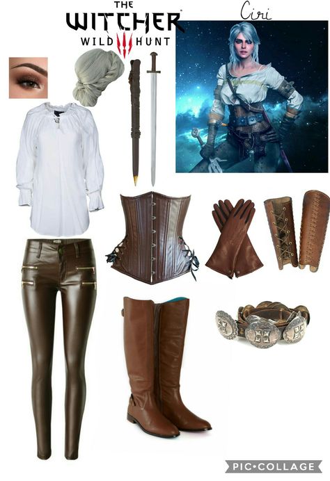 Fantasy Sorceress Outfit, Ciri Outfit, Sorceress Outfit, The Witcher Cosplay, Ciri Cosplay, Ciri Witcher, Cosplay Idea, Fantasy Outfits, Fantasy Ideas