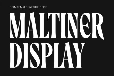 Introducing Maltiner Display: A versatile, elegant, and sophisticated condensed serif font inspired by classic typography and newspaper headlines. Designed to excel in display settings, Maltiner Display prioritizes typographic excellence, offering a bold yet refined aesthetic. With unique letterform and sharp edges, Maltiner Display provide ligatures and special characters, the perfect choice for luxury projects. Whether […] Get your free download of the <a rel="nofollow" href... Font Trends, Popular Free Fonts, Font Love, Art Deco Fonts, Art Deco Font, Condensed Font, Classic Typography, Typography Typeface, Free Commercial Fonts