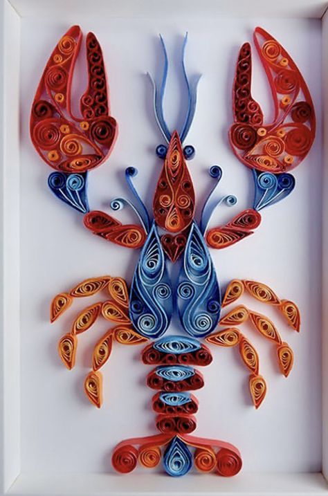 Quilling Ocean, Paper Coiling, Diy Quilling Crafts, Quilling Projects, Quilling Pattern, Quilling Animals, Quilling Work, Art Quilling, Paper Quilling Patterns