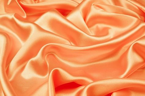 Beautiful orange silk texture luxurious satin for abstract background, fabric texture Orange Fabric Aesthetic, Orange Notion Header, Silk Background Aesthetic, Orange Silk Background, Orange Fabric Texture, White Satin Background, Satin Fabric Texture, Ipad Organization, Shiny Wallpaper