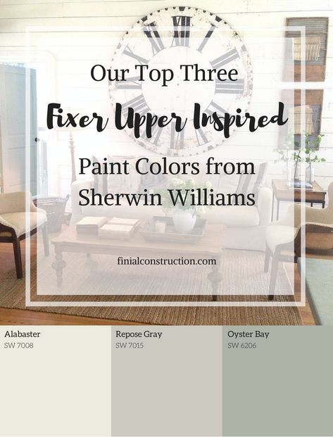 joanna gaines favorite green paint fixer upper season 1 - Google Search Exterior Paint Sherwin Williams, Oyster Bay Sherwin Williams, Fixer Upper Paint Colors, Office Paint Colors, Fixer Upper Inspired, Painting Colors, Bathroom Paint Colors, Oyster Bay, Sherwin Williams Paint Colors