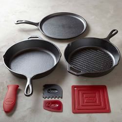 Lodge Cast Iron, Lodge Cookware & Lodge Pans | Williams-Sonoma Lodge Cookware, Safest Cookware, Cast Iron Frying Pan, Seasoning Cast Iron, Lodge Cast Iron, Cast Iron Pot, Fry Pan Set, The Butler, Iron Cookware