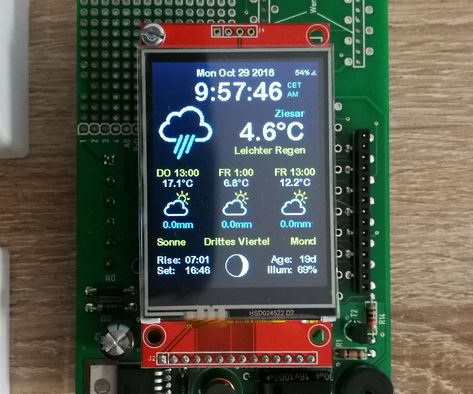 ESP8266 Colored Weather Station Arduino Display, Esp8266 Projects, Custom Computer Case, Esp8266 Arduino, Home Automation Project, Computer Projects, Electronics Hacks, Computer Cases, Custom Computer