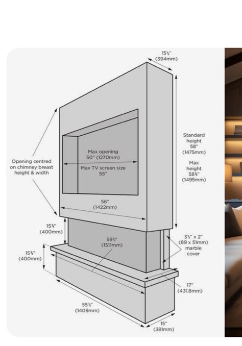 Box Television, Fireplaces Tv, Modern Media Wall, Marble Hearth, Television Wall, Tiny Mobile House, Log Storage, Wall Unit Designs, Under Tv