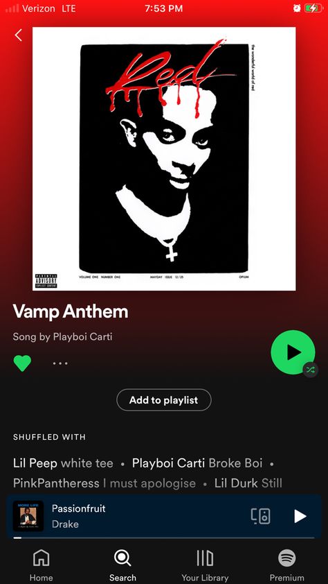 Vamp Anthem, Spotify Songs, Dead Man Walking, Dead Man, Songs