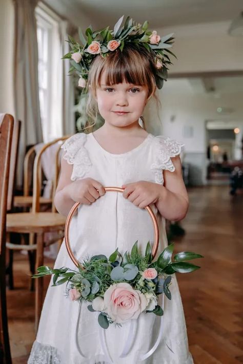 Wedding flower girl basket