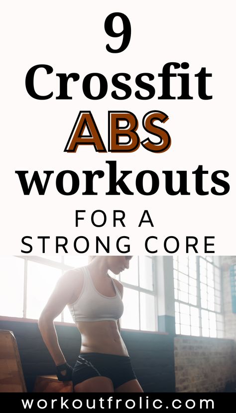 Crossfit can transform your midline! If you're in pursuit of a six-pack, try these 9 Crossfit ab workouts that will strengthen your core! #crossfit #abs #sixpack #crossfitwods #crossfitworkout Crossfit Abs Wod, Core Emom Workout, Core Wods Crossfit, Crossfit Core Workout, Crossfit Ab Workout, 20 Minute Ab Workout, Hard Ab Workouts, Crossfit Workouts For Beginners, Crossfit Program