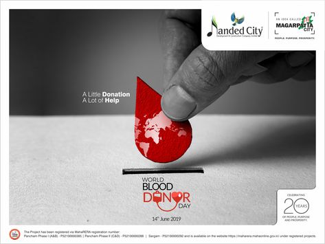 Let us all spread awareness for need to donate blood and thank the blood donors for their selfless work because there is no great deed than saving a soul.  #WorldBloodDonorDay #DonateBloodSaveLife #PledgeToSaveLife  #SpreadAwarnessToSaveLife #NandedCityPune #Pune #TheMostLivableCity #LifeAtNandedCity #Celebrating20Years #20YearsOfPeoplePurposeProsperity Donation Creative Ads, World Blood Donor Day Creative Ads, Blood Donation Posters, Blood Donation Day, Rollup Design, World Blood Donor Day, Blood Donor Day, Donate Blood, Awareness Poster