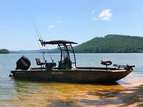 Best all around top on the market! Seaark Boats, Jon Boats For Sale, Jon Boat Fishing, Swamp Boat, Funny Hunting Pics, Saltwater Boats, Jon Boats, John Boats, Fishing Boats For Sale