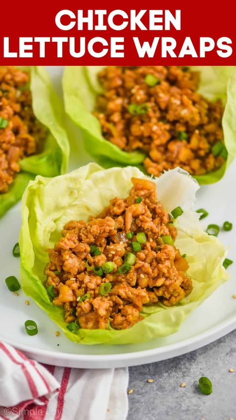 Pf Changs Lettuce Wraps, Szechuan Chicken, Chicken Lettuce Wraps Recipe, Easy Ramen, Love P, Chicken Lettuce Wraps, Easy Dinner Recipe, Fast Dinners, Best Chicken