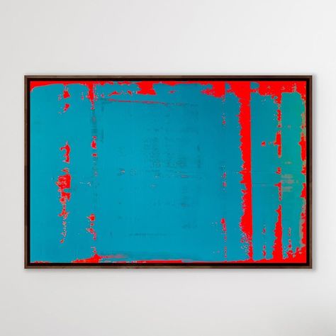 Blue Mixed Media Art, Contemporary Oil Painting, Cool Painting Ideas On Canvas, Blue Red Painting, Red And Blue Art, Blue Modern Art, Mixed Media Painting On Canvas, Travel Art Journal, Diy Abstract Canvas Art