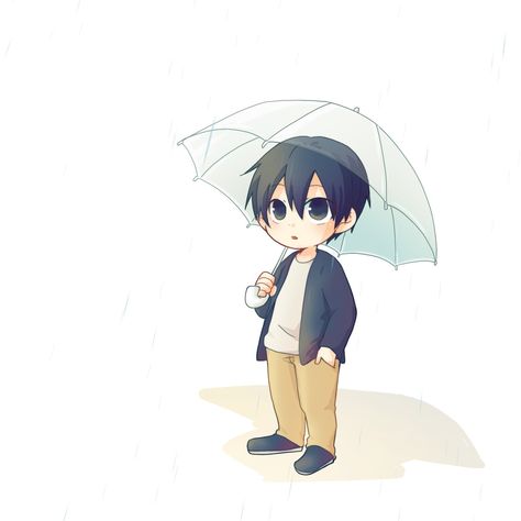 Kirito Chibi Art Chibi Umbrella, Umbrella Man, Chibi Art, Umbrella, Character Art, Memes, Anime, Quick Saves, Art