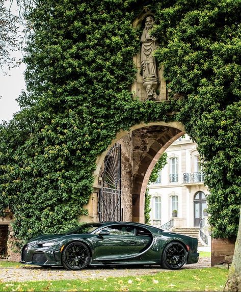 Green Bugatti, Material Things, House Arch Design, Bugatti Chiron, Dream Garage, Classic Cars Vintage, Luxury Car, Future Car, Car Wallpapers