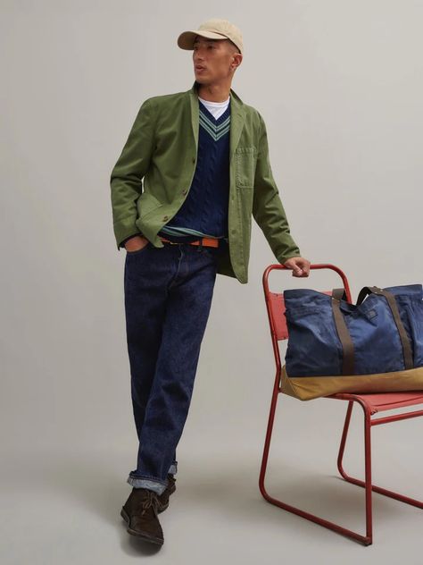 Jcrew Style, Canvas Duffel Bag, Japanese Selvedge Denim, Straight Fit Denim, Flannel Pajama Sets, French Terry Hoodie, Twill Shirt, J Crew Men, Selvedge Denim