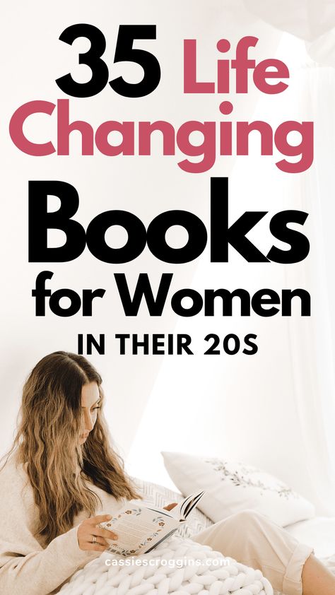 Are you a twenty something looking for your next impactful read? This list of 35 life changing books for women in their 20s has something for everyone! Each of these inspirational books will leave you inspired, motivated, and fulfilled! Personal development, self help, memoirs, essays, fiction and more! #cassiescroggins #booksforwomen Womens Book Club Reading Lists, Self Healing Books For Women, Trilogy Books, Growth Books, Books To Read In Your 20s, Women In Their 20s, Books For Women, Twenty Something, Personal Growth Books