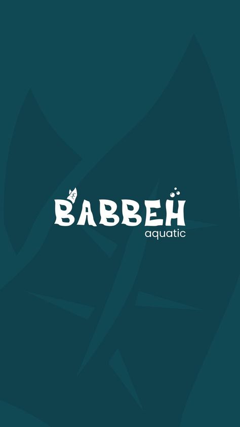 Babbeh Aquatic is a shop that sells decorative aquarium equipment. I made the logo using wordmark type, with the aim of the logo can be easily read and remembered Logo Design, Reading, ? Logo, Logos