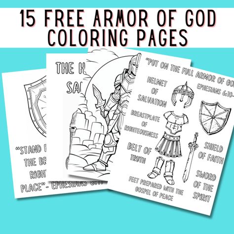 FULL ARMOR OF GOD COLORING PAGES FOR KIDS AND ADULTS Armor Of God Minute To Win It, Lds Armor Of God Printable, Armor Of God Coloring Sheet, Gods Armor Craft, Armor Of God Lessons For Kids, Armor Of God Sunday School Lesson, Armor Of God Coloring Page Free Printable, Armor Of God For Kids Printables Free, Armour Of God Printable