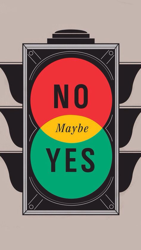 No Maybe Yes Pop Chart, Yes Man, Venn Diagram, Diagram Design, Stop Light, Traffic Light, Art Deco Engagement Ring, Art Deco Ring, Cultura Pop