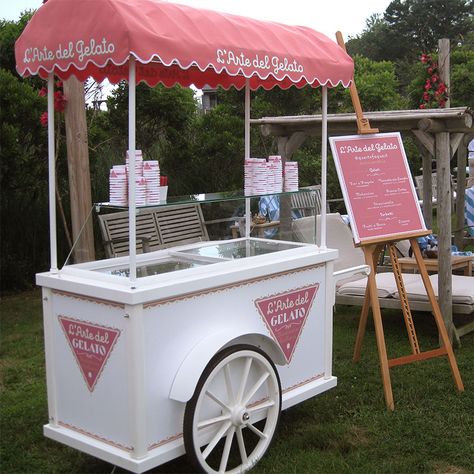 L'Arte Del Gelato | » Party Cart Gelato Party Ideas, Ice Cream Cart Business, Ice Cream Cart Design, Gelato Cart, Mobile Ice Cream Cart, I’ve Cream Cart Diy, Mobile Gelato Cart, Cafe Ice Cream, Ice Cream Business