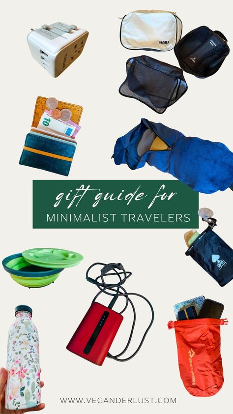 If you are searching for the ideal gift for someone who loves to travel light, look no further. Our list includes the best gifts that combine functionality and minimalism, ensuring they travel in style without the hassle of excess baggage. Each item has been chosen to enhance their adventures while maintaining simplicity and ease. These gifts are perfect for those who want to experience the world without the weight of unnecessary belongings. Minimalist List Of Belongings, Minimalist List, Minimalist Travel Wardrobe, Carry On Packing Tips, Minimalist Packing, Excess Baggage, Useful Gifts, Minimalist Travel, Ultimate Gift Guide