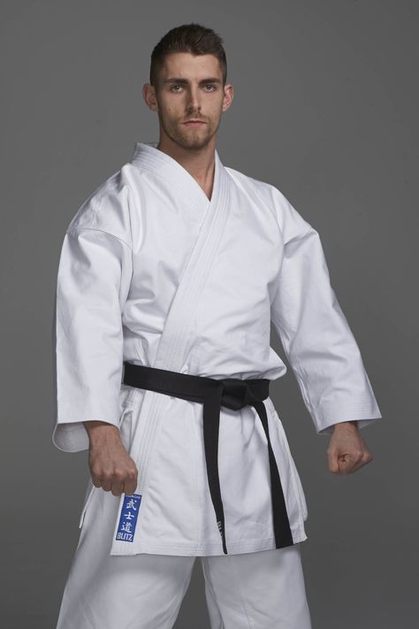 JOHN GARDINER (3rd Dan Karate) England Karate Team Member (Kata) 2013, Multiple English National Champion Karate Gear, Karate Poses, Karate Photos, Karate Suit, Karate Uniform, Teacher Aesthetic, Aikido, Team Member, Drawing Clothes