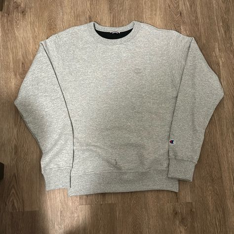 Champion Crewneck Sweatshirt Blank Gray Sweatshirt Essential Brand New With Tags Size Men’s Small Grey Crewneck Outfit, Crewneck Outfit, Champion Crewneck, Grey Crewneck, Grey Sweatshirt, Crew Neck Sweatshirt, Man Shop, Crew Neck, Brand New