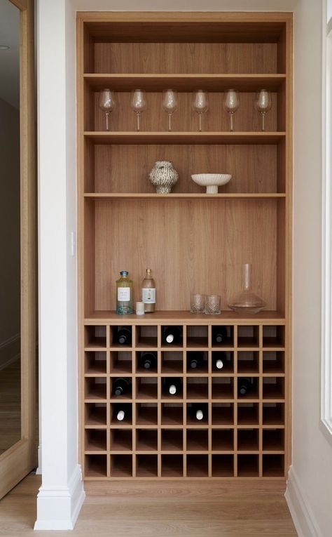 Room Cupboard Ideas, Living Room Cupboard Ideas, Living Room Niche, Drinks Cupboard, Room Cupboard, Living Room Cupboards, Timber Storage, Kitchen Refurbishment, Cupboard Ideas