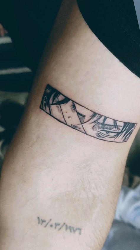 Tim Burton Tattoo, Lotr Tattoo, Attack On Titan Tattoo, Simple Tattoos For Guys, Bts Tattoos, Manga Tattoo, 4 Tattoo, Arm Band Tattoo, Discreet Tattoos