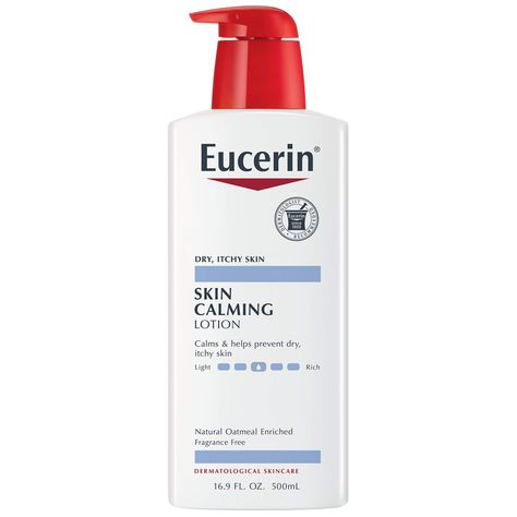 Eucerin Skin Calming Lotion - Full Body Lotion for Dry, Itchy Skin, Natural Oatmeal Enriched - 16... Anti Itch Cream, Dry Itchy Skin, Lotion For Dry Skin, Skin Lotion, Tattoo Aftercare, Pregnancy Safe Products, New Tattoo, Itchy Skin, Moisturizing Lotions