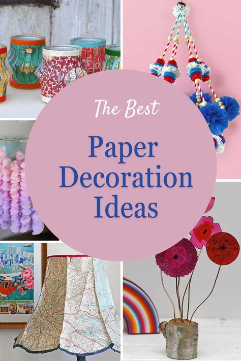 Discover the best paper decoration ideas with these fun and easy paper crafts for the home! Perfect for adults who love to get creative, these DIY projects include everything from stunning paper flowers to chic garlands. Whether you're decorating for an event or simply refreshing your space, these paper decorations will add a unique, personal touch. Adult Paper Crafts, Diy Paper Room Decor, Creative Crafts For Adults, Paper Decoration Ideas, Diy Origami Home, Diy Origami Home Decor, Creative Paper Crafts, Liz Fenwick, Crafts With Paper