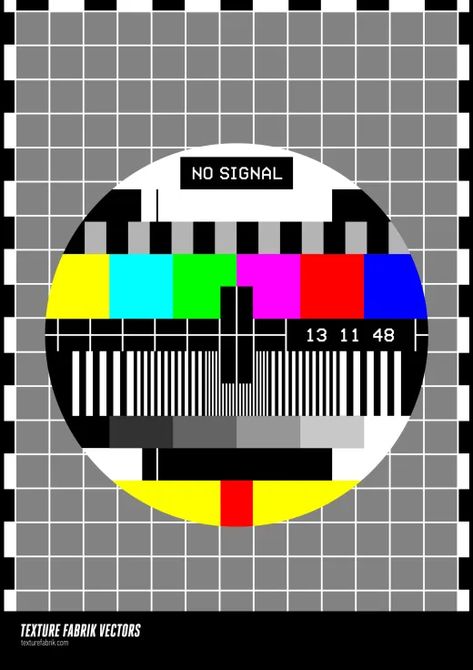 No Signal Tv, Tv Vector, Test Pattern, No Signal, Restaurant Poster, Tv Advertising, Inspirational Words Of Wisdom, Tv Icon, Texture Fabric