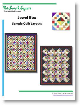 Jewel Box  free download Jewelbox Quilt Pattern, Jewel Box Quilt Pattern, Jewel Box Quilt Pattern Free, Jewel Box Quilt, Box Quilt Pattern, Beginners Quilting, Free Quilt Block Patterns, Quilting 101, Layer Cake Quilts