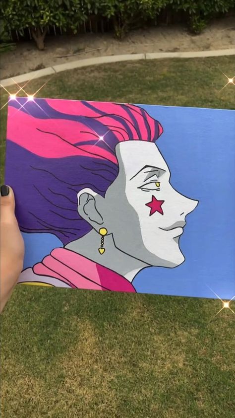 Hisoka💧⭐️ (HxH) | Anime canvas art, Canvas painting, Anime canvas painting Hisoka Hxh, Hxh Anime, Anime Canvas Painting, Bow Hair Tie, Painting Anime, Super Easy Crochet, Crochet Bow, Fandom Drawing, Trippy Painting