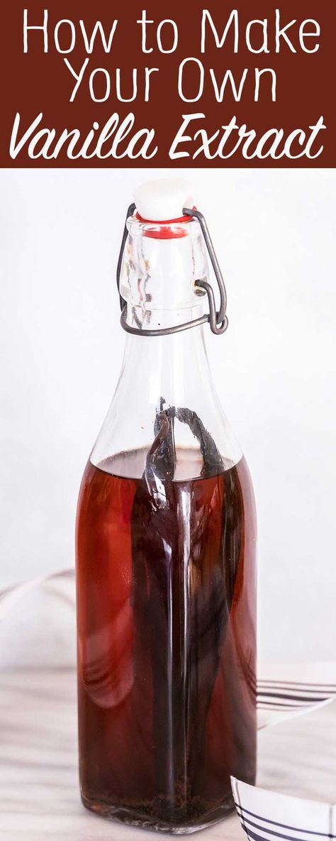 Diy Vanilla Extract, Diy Extracts, Diy Vanilla, Make Vanilla Extract, Vanilla Extract Recipe, Homemade Vanilla Extract, Vanilla Beans, Christmas Food Desserts, Homemade Vanilla