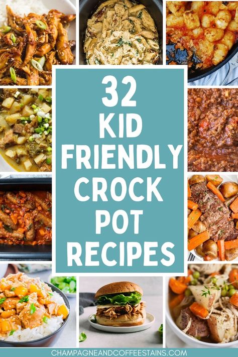 crock pot meal recipes with images of meals Kid Friendly Crockpot Recipes, Crockpot Recipes For Kids, Recipes For Picky Eaters, Crock Pot Meals, Healthy Casserole, Chicken Breast Crockpot Recipes, Crockpot Chicken Breast, Easy Crockpot Dinners, Drink Inspiration