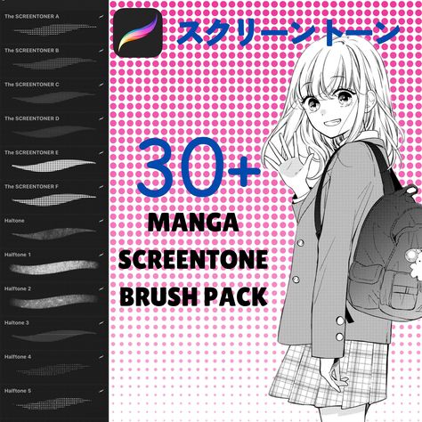 ✅⬆️CLICK THE LINK!!⬆️ Procreate Manga Screentone Brushes Set - 100+ professional brushes for creating comic halftones, hatching, effects, and more. #procreate #manga . #Manga_Brush #Procreate_Comic #Manga_Procreate #Comic_Halftone Manga Brush, Procreate Comic, Comic Halftone, Procreate Brushes Download, Procreate Downloads, Halftone Art, Digital Art Tutorial Beginner, Brush Procreate, Best Procreate Brushes